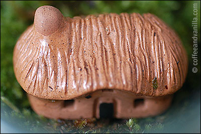 miniature garden clay houses