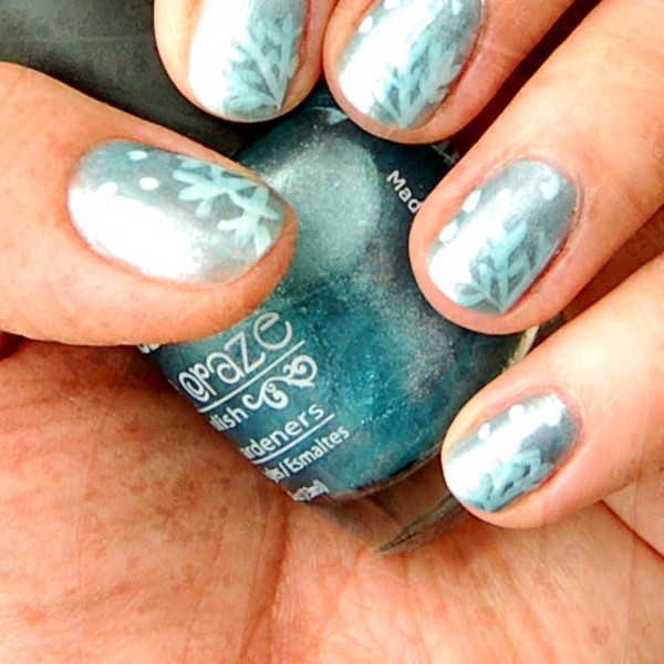 Winter Nail Art - Snowflakes » Coffee & Vanilla