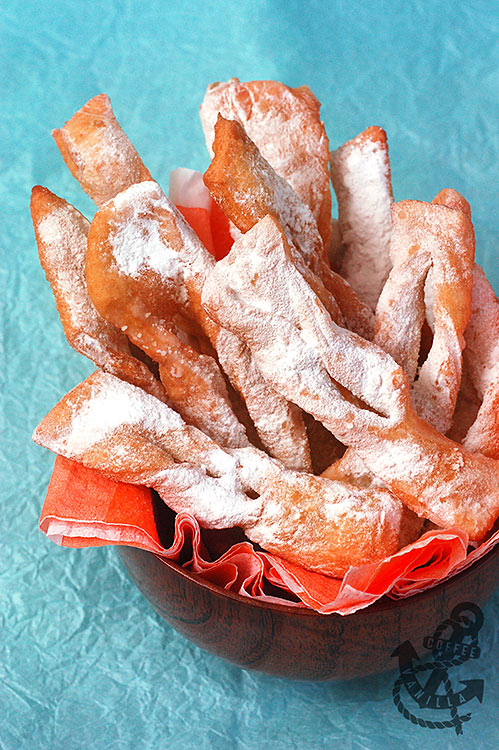 Polish deep fried crispy biscuits recipe