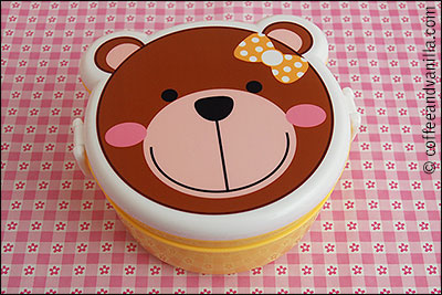 teddy bear shaped lunch box