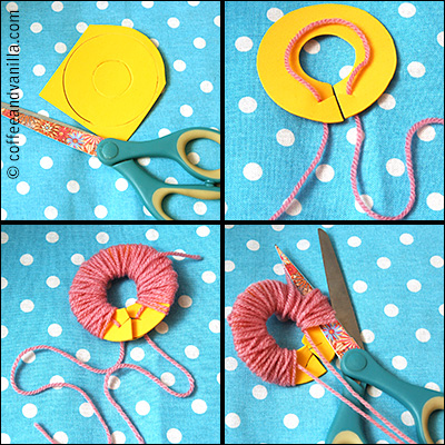 DIY pom poms how to tutorial