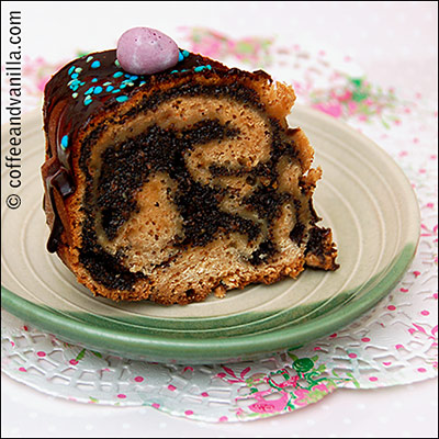 Polish yeast poppy seed cake roll