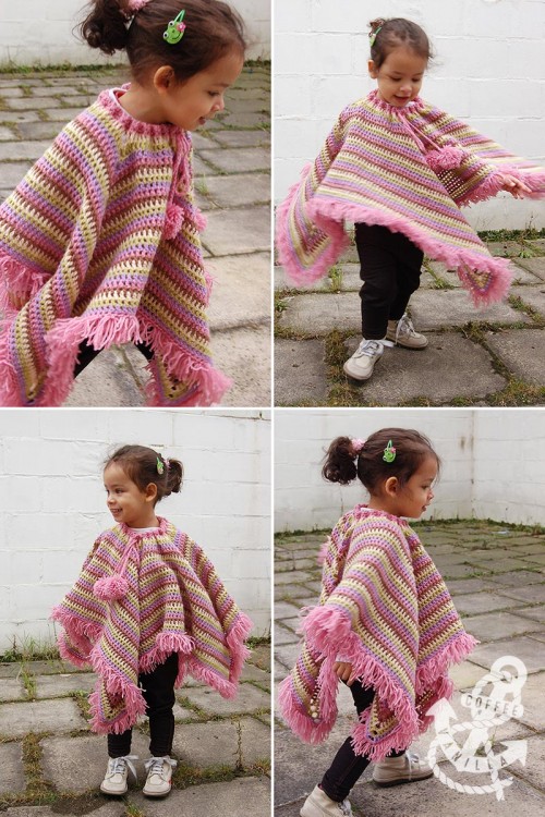 crochet square poncho free pattern