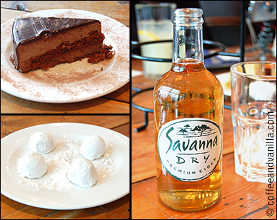 chocolate mouse cake South African Savanna Dry Cider