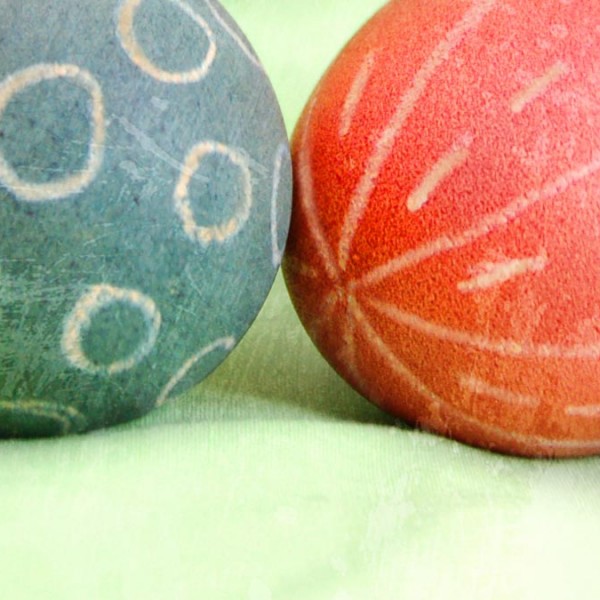 Wax Resist & Food Colouring Egg Dye » Coffee & Vanilla