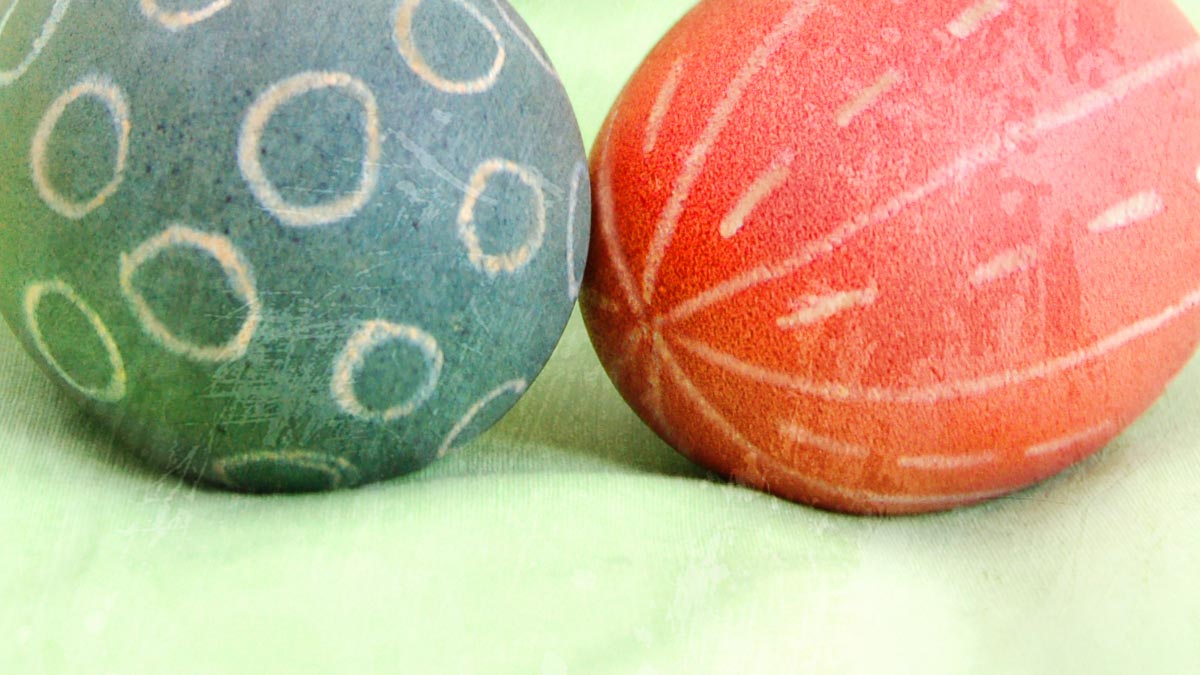 Wax Resist & Food Colouring Egg Dye » Coffee & Vanilla