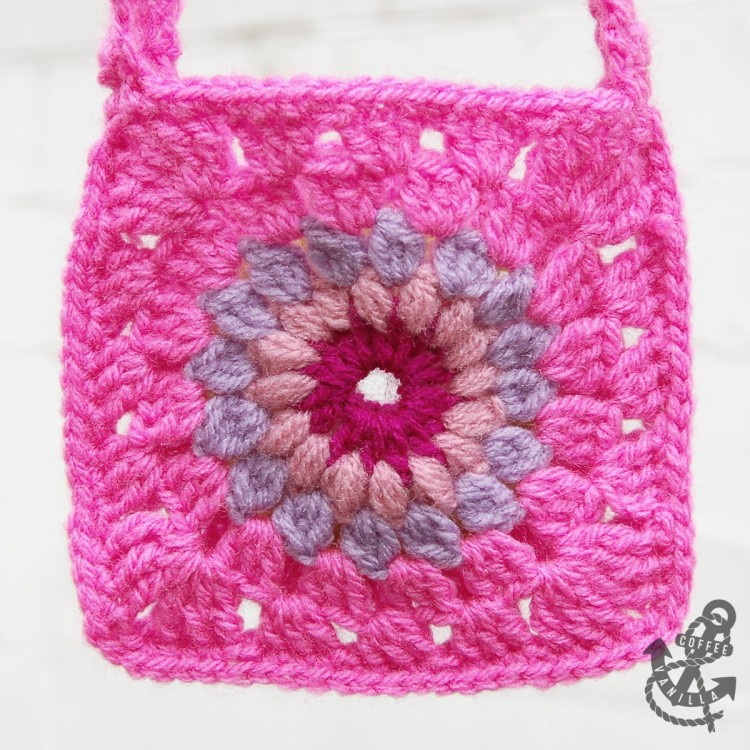 boho style granny square bag