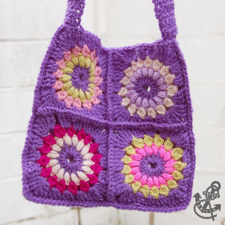 granny square bag tutorial