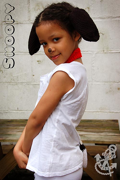 crochet Snoopy Peanuts costume