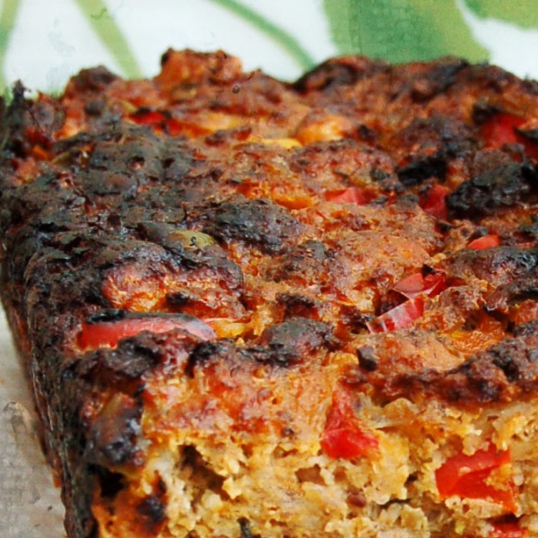 Turkey Meatloaf with Mixed Bell Peppers & Whole Grain Dijon Mustard