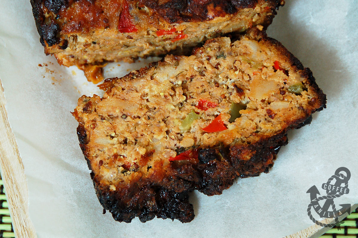 Turkey Meatloaf with Mixed Bell Peppers & Whole Grain Dijon Mustard