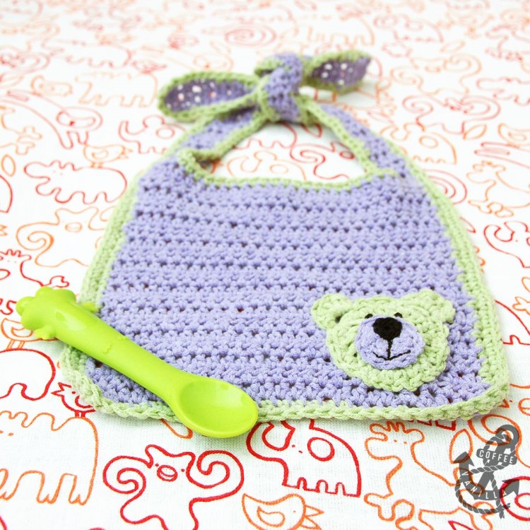 free crochet pattern for baby bib