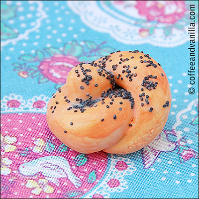 Polish bread rolls play food made out of salt dough