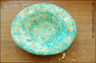 Turquoise Platter, Wax Resist Glaze – Willowood Pottery