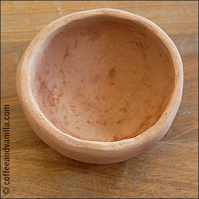 handmade terracotta bowl