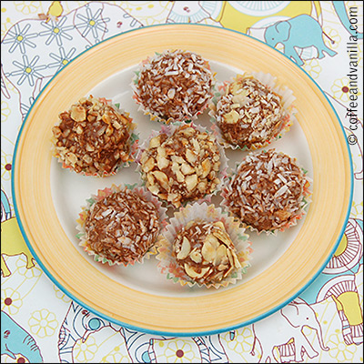 Indian ladoo truffles recipe