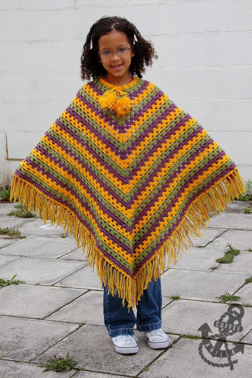 lindring Egern slot Another Classic Crochet Poncho Pattern - Junior Size » Coffee & Vanilla