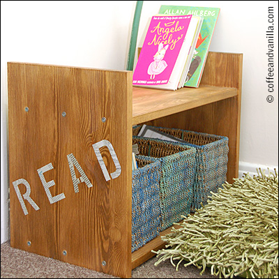 simple low budget reading corner for kids