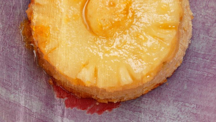 Pineapple Upside-Down Sponge Cake Puddings