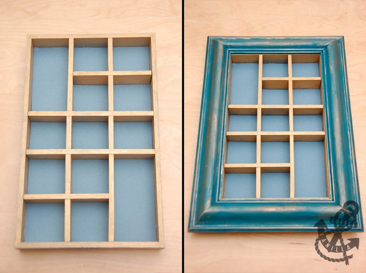 painting old wooden box frame