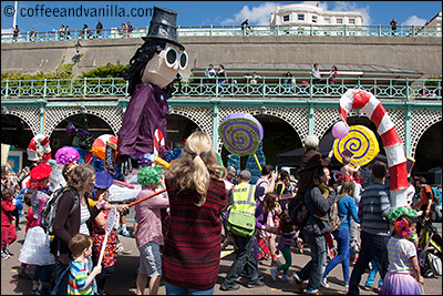 beachfront Brighton children's parade