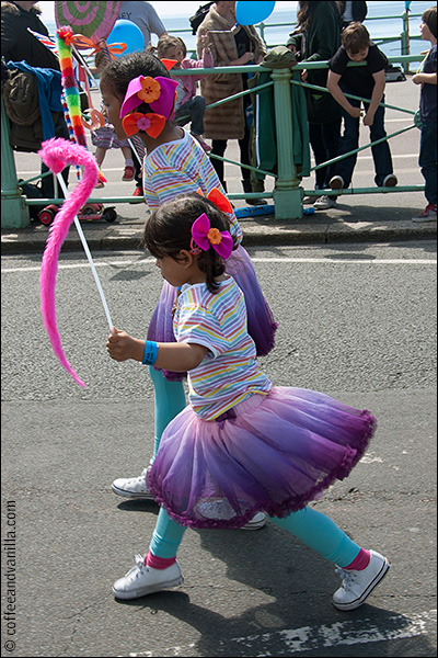 ombre tutu skirt seafront beachfront parade Brighton finishing line