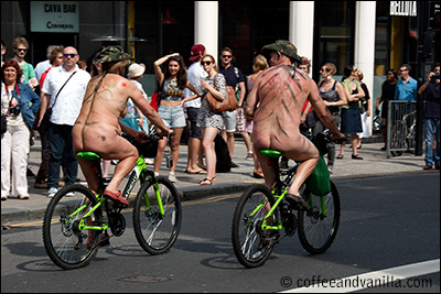 naked bike ride Brighton North Street