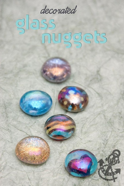 how to decorate glass nuggets