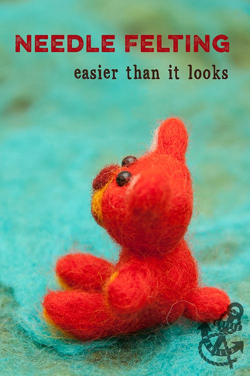 needle felted teddy bear diy miniature bear