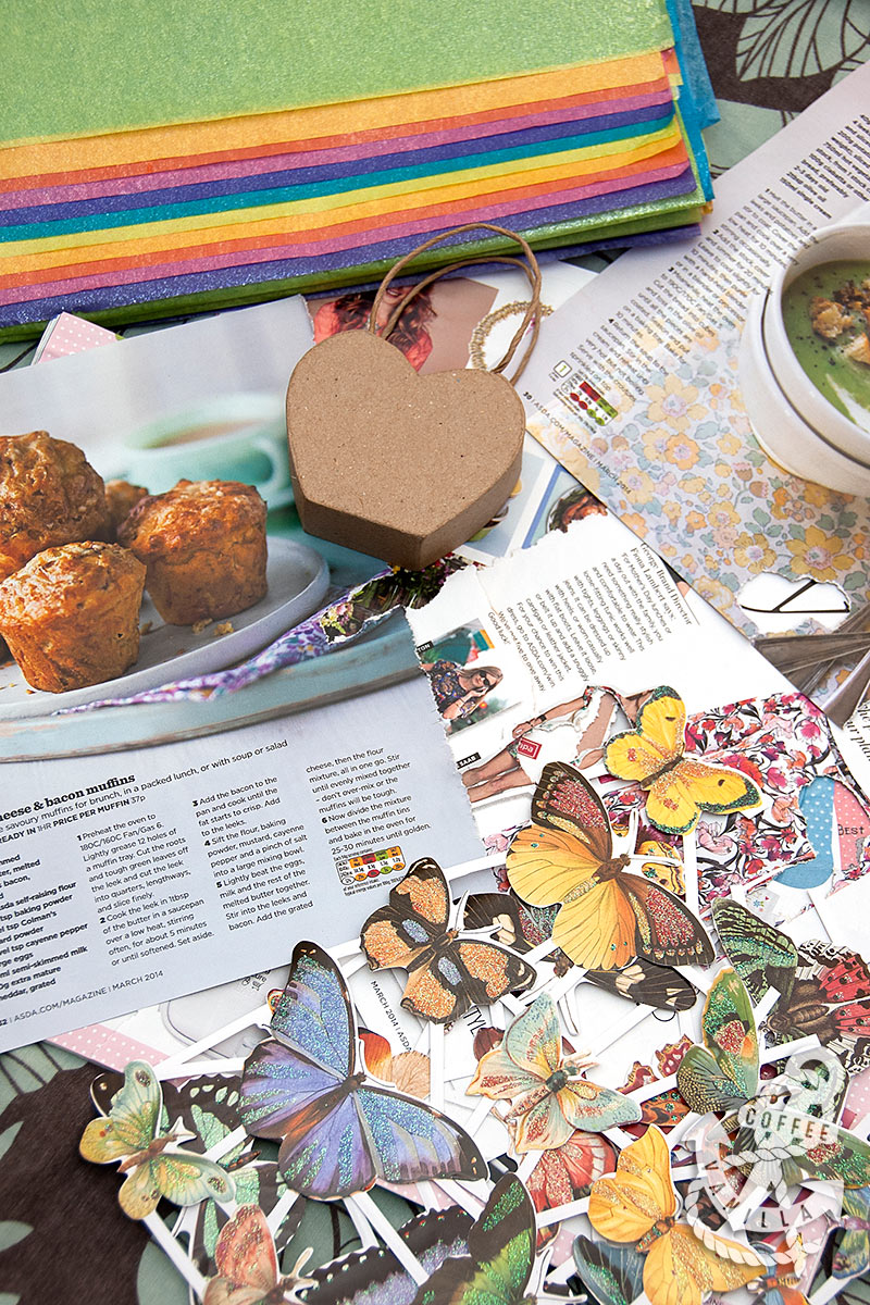 Upcycled Magazine Decoupage Kids' Crafts » Coffee & Vanilla