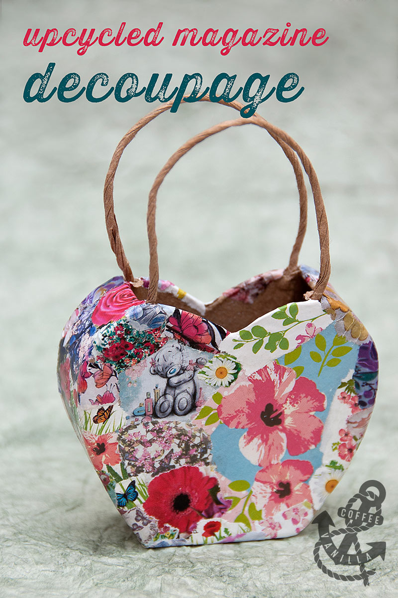 Upcycled Magazine Decoupage Kids' Crafts » Coffee & Vanilla