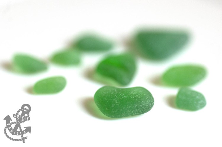 most common sea glass colours