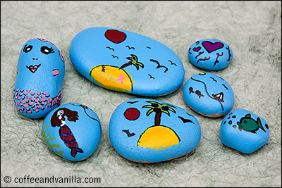 how to hand paint stones