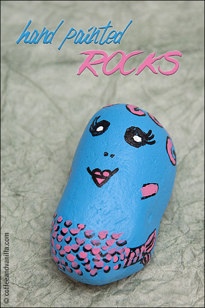 hand painted stones pebbles rocks summer beach kids crafts