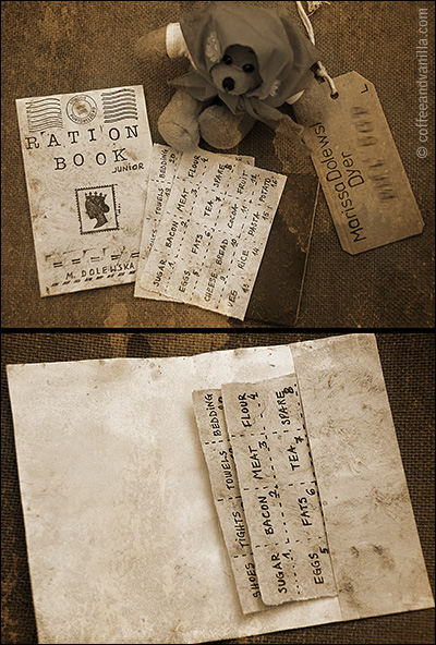 ww2 wwII ration book booklet rations DIY replica school kids children