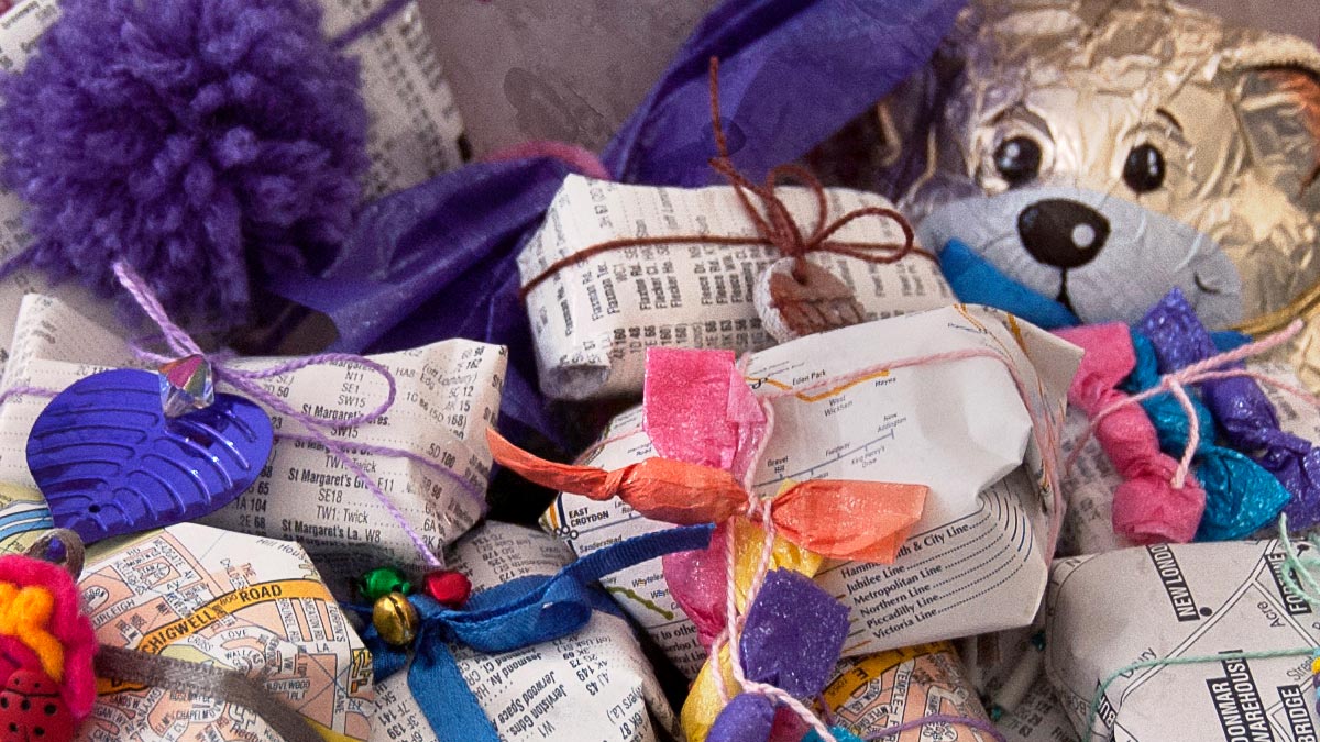 DIY Advent Calendar & Gift Wrapping with Recycled Books & Maps » Coffee