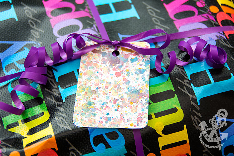 easy watercolour gift tags