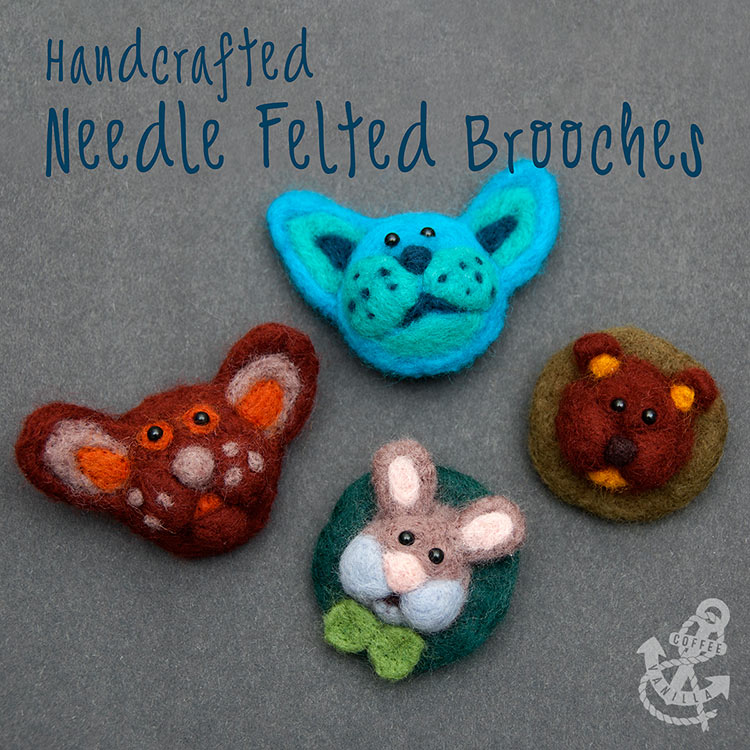 felt brooches tutorial 