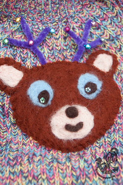 needle felted reindeer