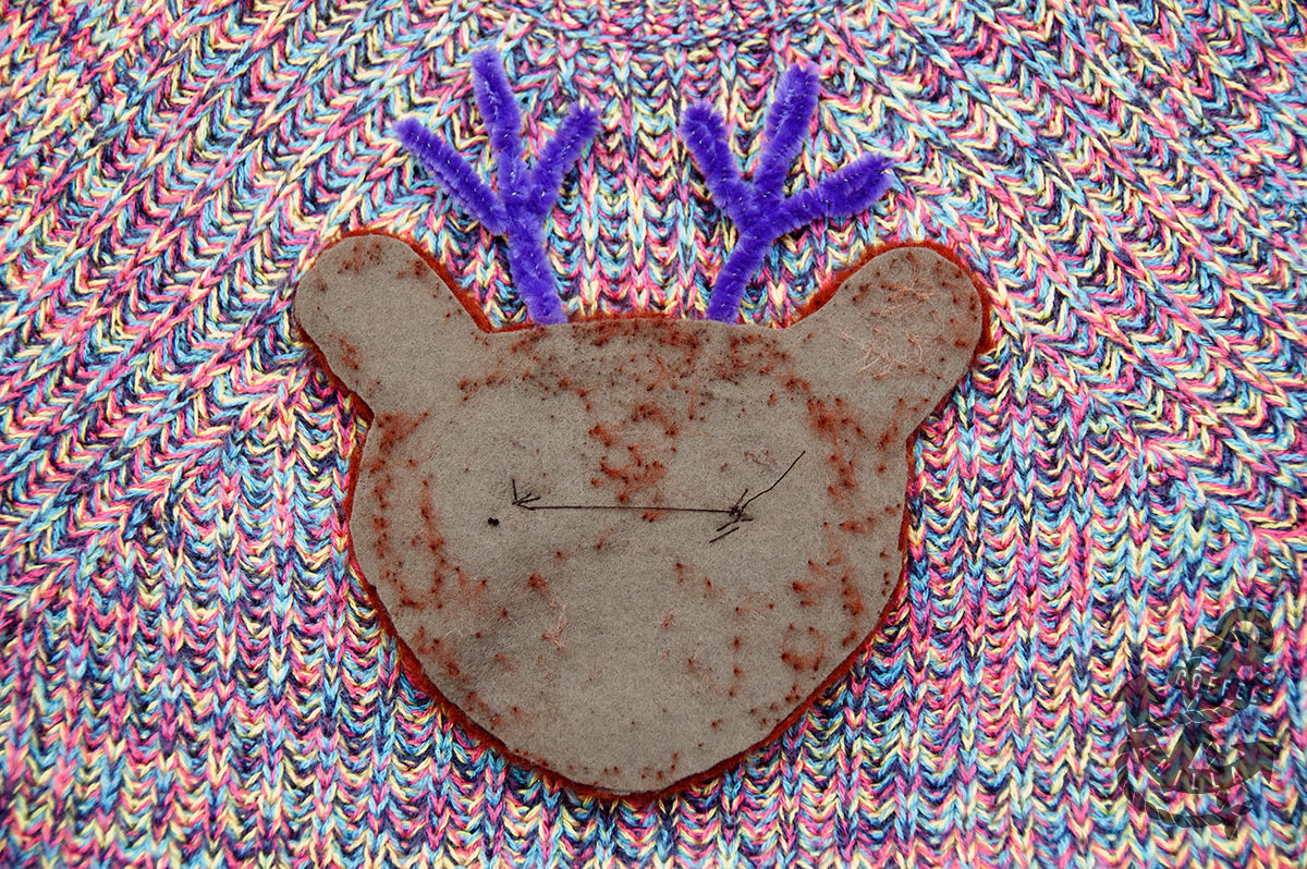 DIY Christmas Jumper Day Woolly with Felt Reindeer » Coffee & Vanilla