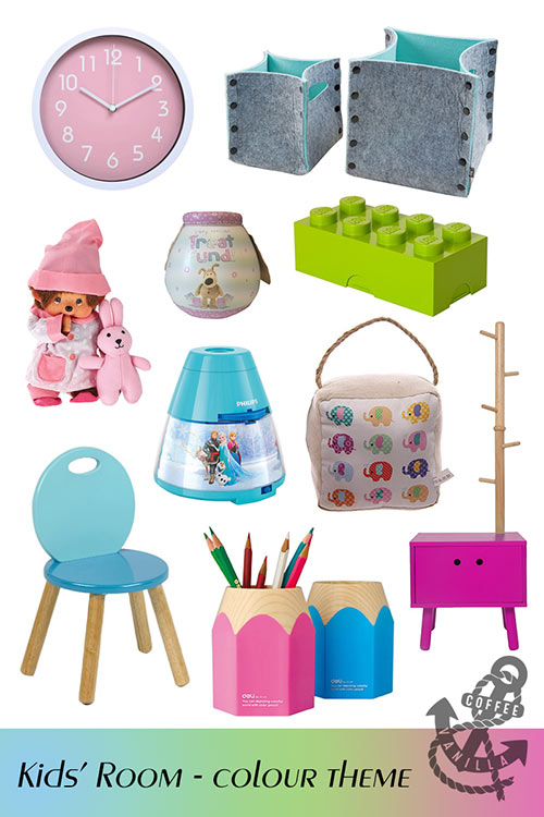 kids room decor ideas colour theme palette