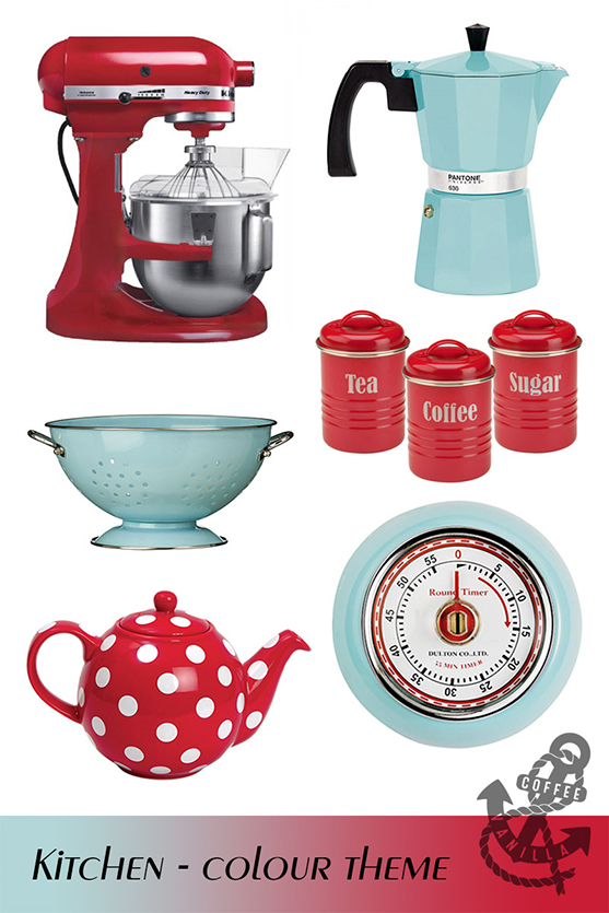 pastel sax blue retro postbox red gadgets for the kitchen 