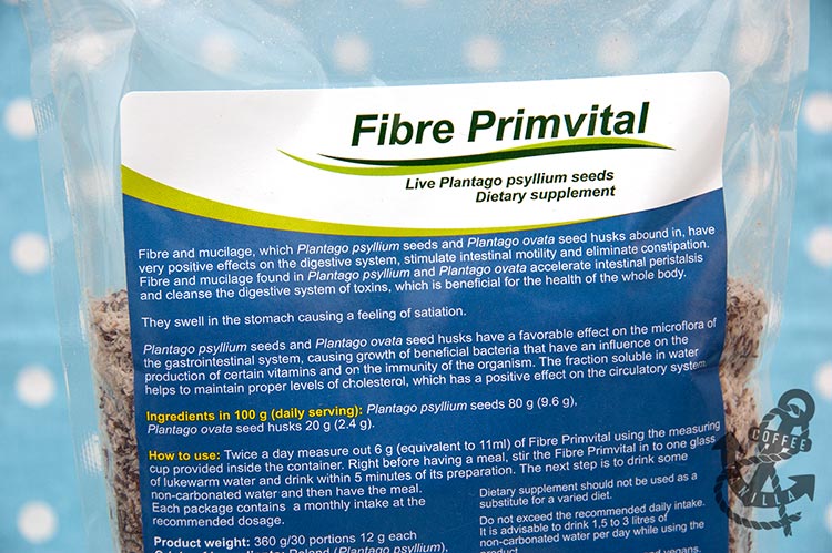 Fibre Primvital Blonnik Witalny detox Babka płesznik babka śródziemnomorska Plantago psyllium L.