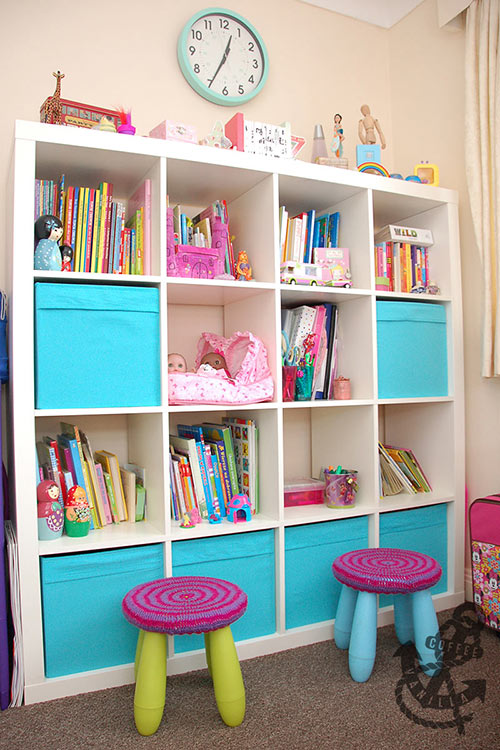 budget white cube shelves for kids