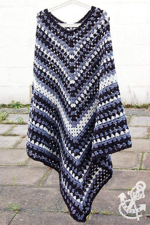 mens classic crochet poncho tutorial free pattern