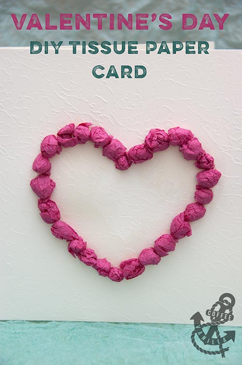 tissue paper valentine craft