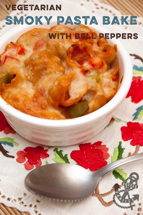 vegetable pasta bake vegetarian recipe with fajita seasoning bell peppers