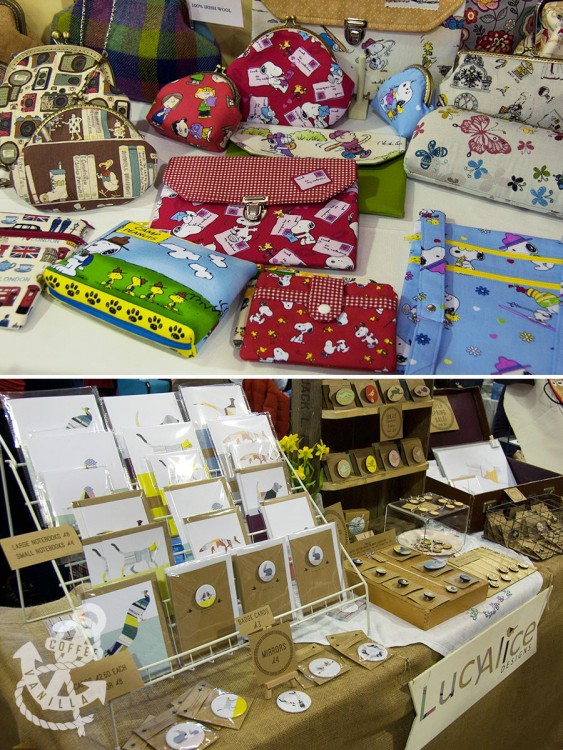 Lucy Alice Designs at the craft vintage fair in Brighton and My Cotton House with Snoopy themed accessories