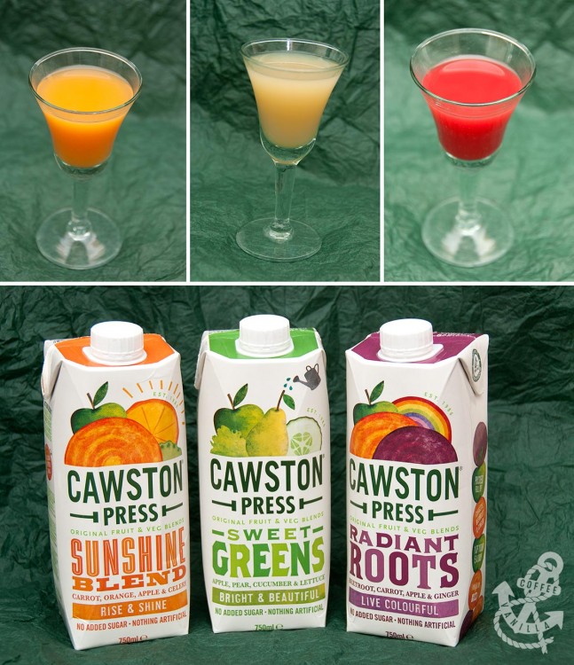 fruit and vegetable juice blends from Cawston 