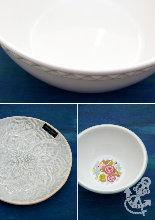 HomeSense crockery plates bowls melamine enamel 